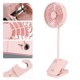 thumbnail image 2 of Ventilador de escritorio con clip recargable USB Mini ventilador de escritorio portátil para oficina de automóvil (rosa), 2 of 11