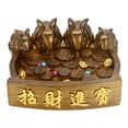 thumbnail image 4 of Estatua de conejo de resina, adorno para té, mascota, escritorio de oficina, estantería, artesanía Feng Shui, escultura de animal para el hogar,, 4 of 9