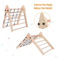 thumbnail image 5 of GymChoice Toddler Indoor Gym Playset,4 In 1 Pikler Triangle Gym,Foldable Climber with Ramp, Indoor Climbing Toys for Kids, Climbing Triangle for Toddlers Arch Climber, Rocker, 18M+, 5 of 8