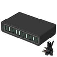 thumbnail image 1 of 1 Set 50W Multi-port Charger with Cable Quick Charge UK Plug High-speed USB Charger for Mobile Phone, 1 of 10