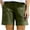 Army Green, variant on Uaswgudfs ​Low-Mid Rise Denim Shorts for Women with Side Pockets - 4" Inseam Casual Summer Style​ Army Green L