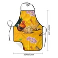 thumbnail image 4 of Naloa 1Pack Adjustable Bib Apron Waterdrop Resistant Cooking Kitchen Aprons for Women Men Chef, The Chicken Family Print, 4 of 5
