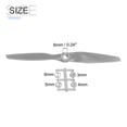 thumbnail image 2 of Uxcell 6x4 Inch RC Propellers 2-Vane Blades Props Gray with Adapter Rings RC Airplane Aircraft Prop Replacement 5Pcs, 2 of 6