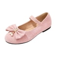 thumbnail image 2 of Willtoo Women Bow Pearl Mary Jane Flats Elastic Ankle Strap Round Toe Faux Suede Ballet Flat Shoes Comfort Slip On Dress Shoes for Daily Wedding Casual Wear, 2 of 5