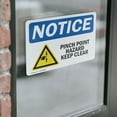 thumbnail image 4 of (2 Pack) Pinch Point Hazard Keep Clear Sign, 4 of 7