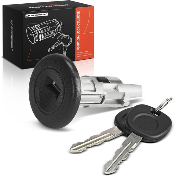 A-Premium Ignition Lock Cylinder with 2 keys Compatible with Chevrolet & GMC & Cadillac & Pontiac Vehicles - Silverado Sierra 1500 2500 HD 3500 Classic Tahoe Escalade Avalanche Yukon Aztek 2003-2007