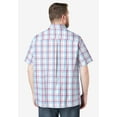 thumbnail image 2 of KingSize Men's Big & Tall Plaid Wrinkle-Resistant Short Sleeve Button Down, 2 of 6