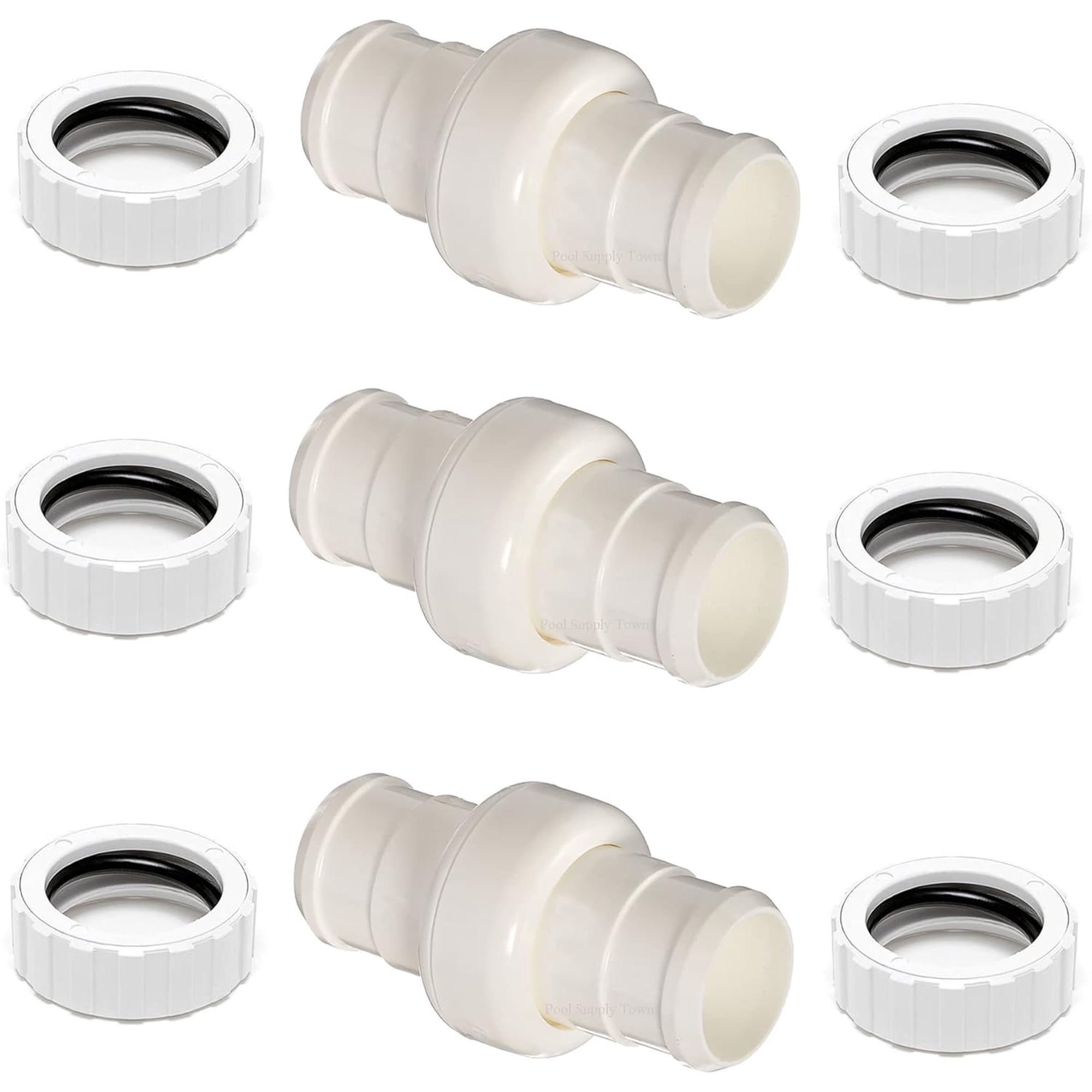 XIMEI 360 Pool Cleaner Hose Swivel 9-100-3002 & Nut 9-100-3109 Combo Kit for Zodiac Polaris 360 3-Pack