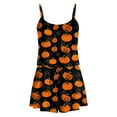 thumbnail image 6 of CAUYDY Halloween Pajamas Women Set 2 Piece Sexy Sleepwears Tank Tops and Shorts Sets Pjs Loungewear Pajamas(A02-Orange,XL), 6 of 8