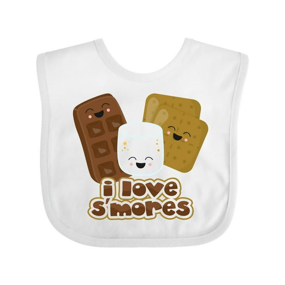 Inktastic I Love S'Mores Boys or Girls Baby Bib