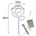 thumbnail image 6 of Sunjoy Tech Neon Light Colorful Rose Flower LED Wall Hanging Neon Sign Home Decoration Christmas Gift for Room, 6 of 8