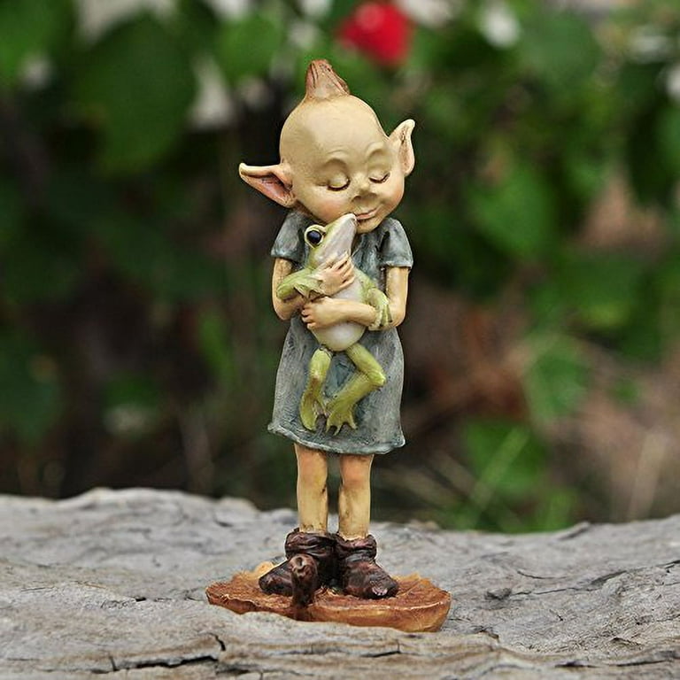 Fishing Grandpa Miniature Fairy Figurine, Terrarium Supply, Fairy