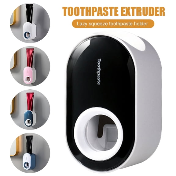 Fznkrag Automatic Toothpaste Dispenser Toothpaste Squeezer Toothpaste Holder Wall Mount for Bathroom Accessories