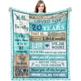 thumbnail image 1 of LHSHID 20th Birthday Flannel Blanket for 20 Year Old Girls and Boys 40x50in, 1 of 7