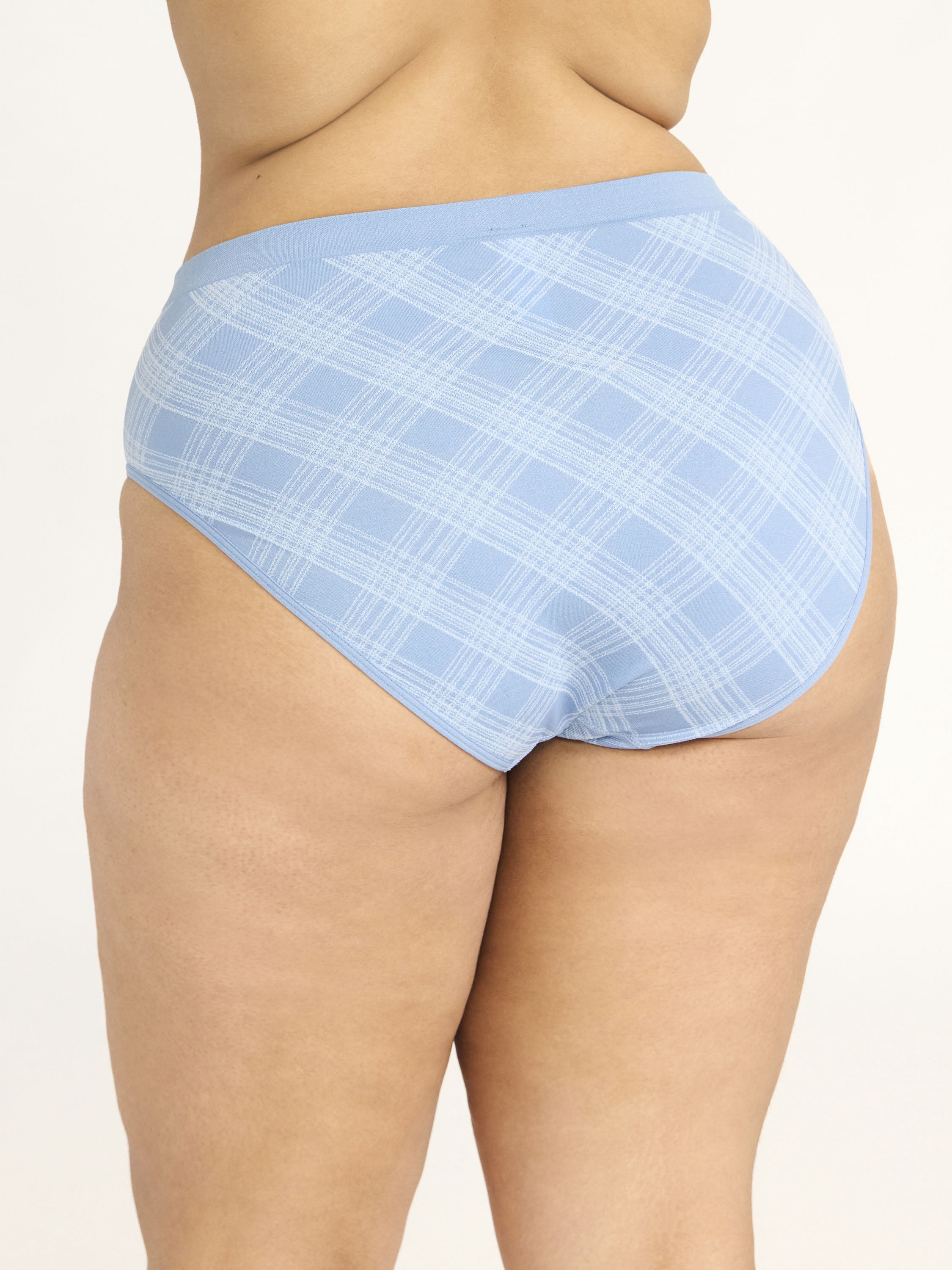 Joyspun Women's Seamless High Cut Panties, 6-Pack, Sizes XS-XXXL