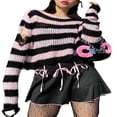 thumbnail image 2 of Pull-over en Maille Creuse à Manches Longues pour Femmes, 2 of 6