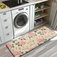 thumbnail image 3 of Pioneer Flower Floral Print Pattern Kitchen Rug Mat,Kitchen Runner Rugs Non Skid Washable,Decorative Kitchen Floor Mats for Kitchen,Sink,Laundry,17"x47.2", 3 of 7