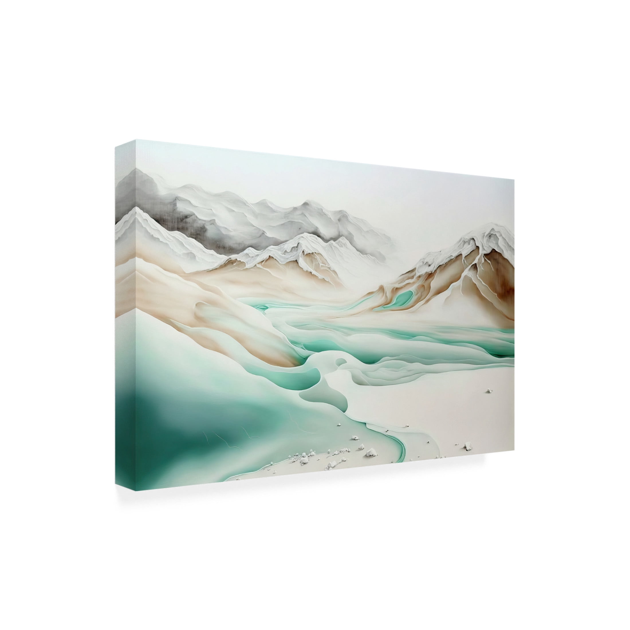 Canvas Wall Art - Treechild 'Frozen Landscape' Wall Art for Living Room, Bedroom, or Office D?cor by Trademark Fine Art - 24 x 16 Inches