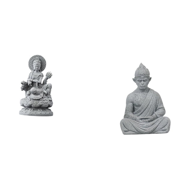Estatua de Guan Yin,Estatua de Guan Yin para decoración del hogar.,Escultura de Kuanyin,figurita,decoración china,regalos,Estatua de mono,Estatua de Buda Mono para Interiores y Exteriores