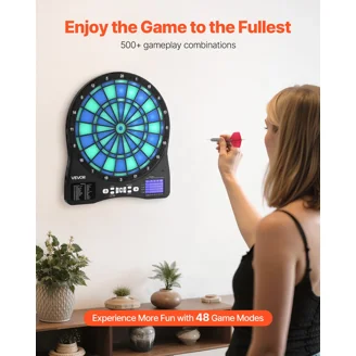 Accudart Spark Electronic Dartboard - 30 Game Modes, 174 Variations, Includes 6 Darts, Play Solo Vs Computer (8-Player Scoring)