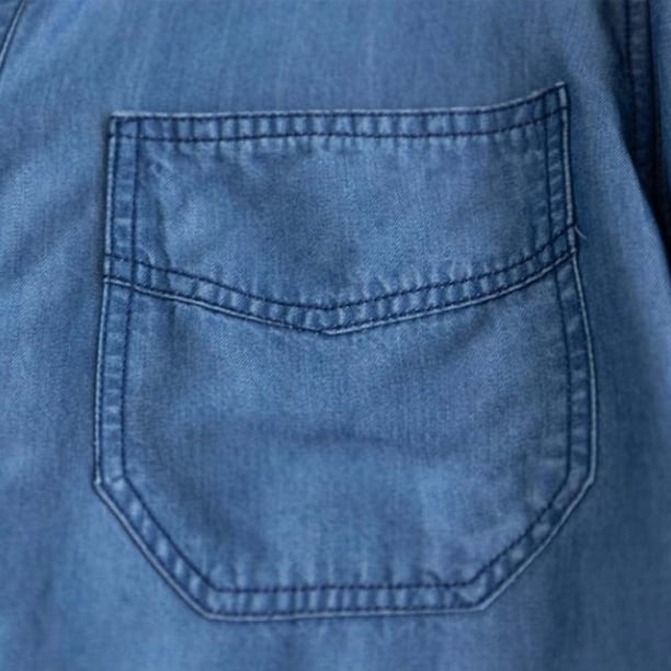 Chemise texturée gris pierre nouée devant à manches fendues