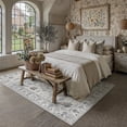 thumbnail image 4 of BERTHMEER 6'x9' Vintage Area Rugs for Living Room Gray Rugs for Bedroom Kitchen Non Slip Washable Carpets Office Farmhouse Dorm Dining Room Oriental Traditional Distressed Rugs, 4 of 9