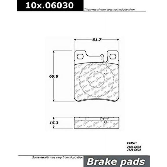 Centric 105.06030 Posi Quiet Ceramic Pads