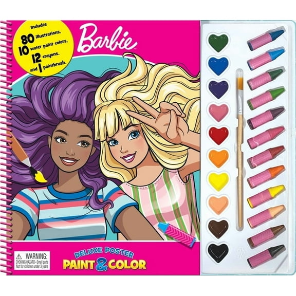 Deluxe Poster and Paint Barbie Deluxe Poster Paint & Color, (Hardcover)