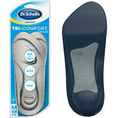 Dr. Scholl’s Comfort Tri-Comfort Insoles for Men, Size (Best Insoles For Standing On Concrete All Day)