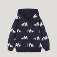 thumbnail image 2 of Autumn Girls Hoodie Coat Casual Zipper Long Sleeved Hoodie Top European and Style Children's Wear Z0D-Black, 2-3 Years, 2 of 6