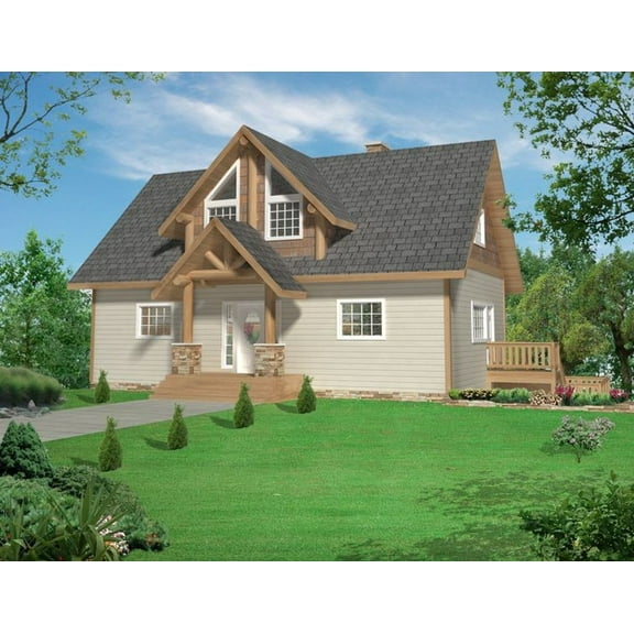 001-3261: Northwest 3 Bed, 5 Bath Luxury Home Plan, 2561 Sq Ft: Full Blueprints with License to Build by Home Plan Marketplace - Lesuto