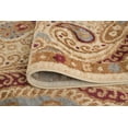 thumbnail image 4 of Transitional Area Rug (7'10'' Round) Paisley Ivory, Red Indoor Round Easy to Clean, 4 of 6