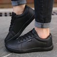 thumbnail image 3 of Men’s Wide Fit Casual Skate Sneakers Lightweight Lace Up Walking Shoes with Non Slip Sole for Daily Wear Travel Outdoor Comfort Athletic Shoes, 3 of 9