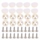 thumbnail image 4 of Juego de 20 remaches de perlas semicirculares de color Beige para bolsas de ropa, accesorios de decoración DIY, 4 of 8