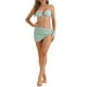 thumbnail image 2 of INSPIRAR CHIC Conjunto de Bikini de Anillo O para Mujeres de 3 Piezas con Parte Inferior Triangular y Cubierta de Parte Inferior Trajes de Baño Talla X-Small Verde Menta, 2 of 5