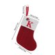 thumbnail image 1 of Christmas Decoration Socks Hanging Santa Claus Gift Socks Knitted Letter Gift Bag Christmas Children's Candy Storage Yarn Bags, 1 of 5