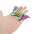 thumbnail image 4 of Unique Bargains 1 Pc Hair Clip Halloween Bat Wing Hair Clips for Women Purple Green, 4 of 5