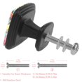 thumbnail image 3 of 4 Pcs Square Cabinet Handle Drawer Pulls Cactus Knobs with Screws Furniture Office Cabinet Knob Decoration, 3 of 7