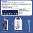 thumbnail image 3 of Mini Karaoke Machines for Kids Adults,ortable Bluetooth Speaker with Wireless Microphones,Home Party Speakers with DJ Light for Outdoor,Events, Gathering(5.9x11x4.7inch), 3 of 6