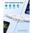 thumbnail image 3 of Enchufe plano giratorio de 360° Power Strip TROND, 4 USB, 4 enchufes, 3 of 7