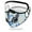 Camouflageblue, variant on Cycling Face Mask with Detachable Goggles, Windproof Dustproof Balaclava, Thermal Winter Face Cover with Filter