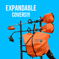thumbnail image 6 of Backpack blower cover, Leaf Blower wrap, blower cover, waterproof cover, cover (Orange), 6 of 12