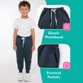 thumbnail image 3 of Resinta 3 pack Toddler Boy Sweatpants Boys Athletic Joggers Pants Kids Cotton Sweats Pants with Pocket Workout Clothes, 3 of 8