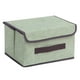 thumbnail image 3 of Juego de contenedores de almacenamiento, cestas de almacenamiento, cajas de almacenamiento plegables, cubos con tapas, tela S verde, 3 of 6