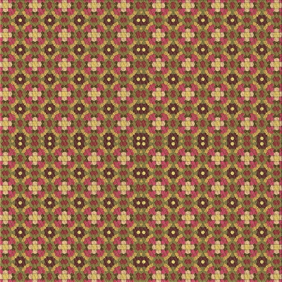 Ahgly Company Machine Washable Indoor Square Transitional Caramel Brown Area Rugs, 8' Square