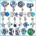 thumbnail image 2 of Charms 100 % Real 925 Plata Esterlina Océano Serie Sirenas Concha Encantos Abalorios Ajuste Original Pandora Pulsera Para Las Mujeres Cumpleaños Moda Joyería Regalo, 2 of 4