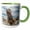 Green/White, variant on 3drose, Marine Iguana on Fernandina Island, the Model for the Godzilla Movies, 15oz Mug