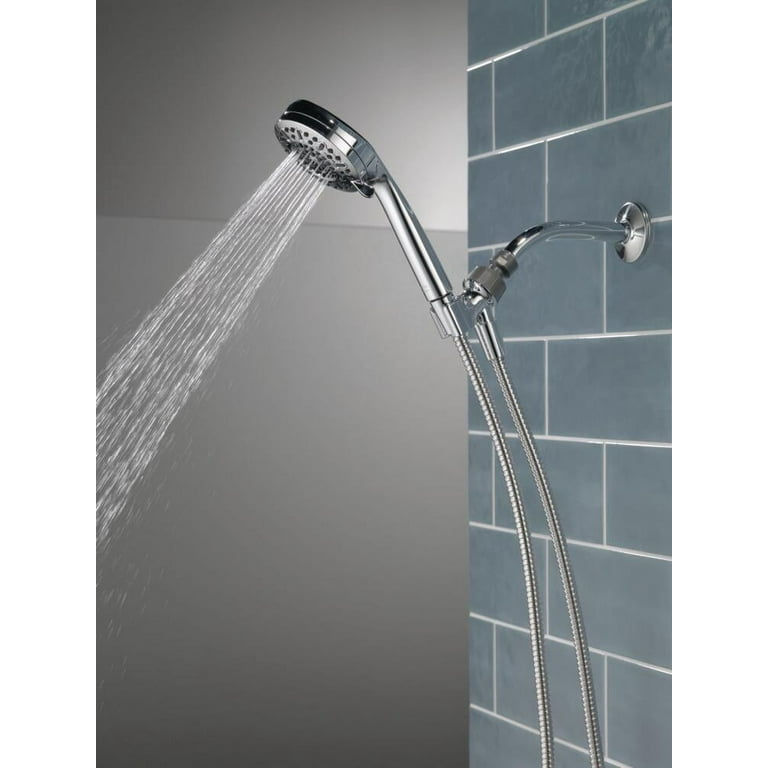 NEW Delta Universal Showering Premium 7setting Shower Head Stainless store 52626-SS-PK