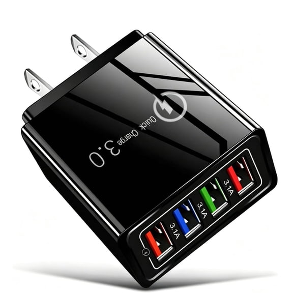 Hyper Charge Pro Charger, 4-Port Wall Charge for Travel & Home for All Smartphones
