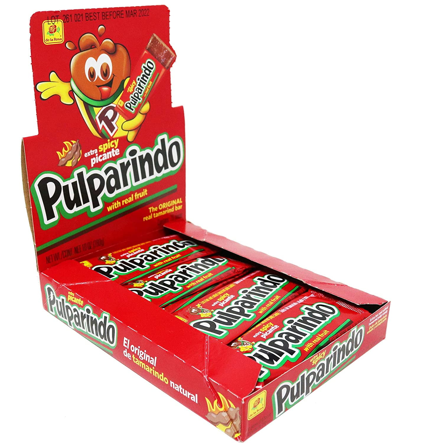 Pulparindo Mexican Candy, 5 Flavors - Chamoy, Watermelon, Mango, Spicy &  Tamarind, 20ct Boxes (Pack of 5) - Walmart.com